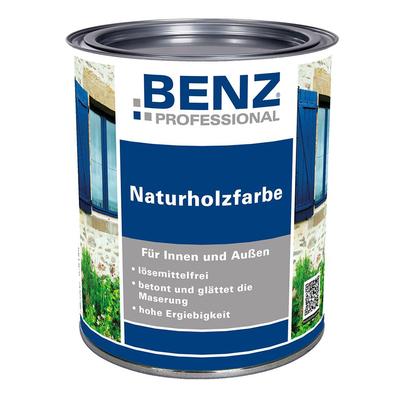 BENZ PROFESSIONAL Naturholzfarbe Holzschutzmittel, 0,25 l, Graphitschwarz