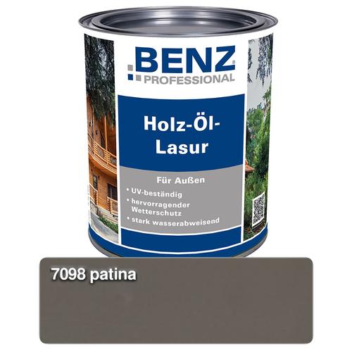 BENZ PROFESSIONAL Holz-Öl-Lasur Holzschutzmittel, 2,5 l, Patina