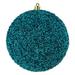 Vickerman 532928 - 8" Sea Blue Beaded Ball Christmas Tree Ornament (2 pack) (N185962D)