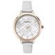 Sekonda Ladies Editions Rose Gold Plated Mother of Pearl Dial White Leather Strap Watch 2825
