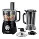 Russell Hobbs Desire Electric Food Processor, Bowl with 1.5L usable capacity, 1.5L Plastic jug, Stainless steel blades, reversible slicing/shredding disk, dough hook & creaming disk inc, 600W, 24732