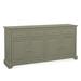 Braxton Culler Hues 70" Wide 4 Drawer Rubber Wood Sideboard Wood in Gray | 36 H x 70 W x 18 D in | Wayfair 1064-150/GREYSTONE