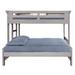 Rosecliff Heights Benedith Twin Over Full Standard Bunk Bed Wood in Brown/Gray | 65 H x 59.5 W x 85 D in | Wayfair B42EA18233F24ADE8061DE04D3B3B947