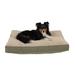 Carolina Pet Company Cashmere Top Pet Bed Polyester/Recycled Materials in White/Brown | 4 H x 36 W x 27 D in | Wayfair 012030 MF