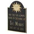 Montague Metal Products Inc. Established Sunshine Address Plaque Metal | 15.5 H x 12.04 W x 0.32 D in | Wayfair PCS-21-SIBLS