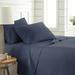 Ebern Designs Tahliyah Classic Sheet Set Microfiber/Polyester in Blue/Navy | California King | Wayfair 296723B621B84914B297D4F6B19AC61C