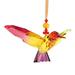 August Grove® Laureano Five Tone Acrylic Hanging Hummingbird Ornament Plastic in Red/Yellow | 9 H x 5.5 W x 9 D in | Wayfair