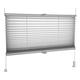 Grey Pleated Blinds 18 Width Sizes, Easy Fit Install Plisse Conservatory Blinds 200cm Drop, 115cm Wide