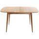 Table à manger extensible rectangulaire en bois clair L130-160 cm nordeco - Frêne