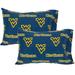 College Covers West Virginia Mountaineers Pillow Case 100% Cotton in Blue/Pink | 20 H x 30 W x 0.5 D in | Wayfair WVAPCSTPR