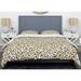 East Urban Home Leopard Fur Safari VI Mid-Century Duvet Cover Set Microfiber in Yellow | Full/Queen Duvet Cover + 2 Shams | Wayfair