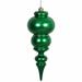 The Holiday Aisle® 14" Finial Christmas Ornament Plastic in Green | 14 H x 5.5 W x 5.5 D in | Wayfair 783C4384731B4556804EA57DB4602CDF