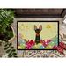 The Holiday Aisle® Saroyan English Toy Terrier 27 in. x 18 in. Non-Slip Outdoor Door Mat Synthetics | 18"Lx27"W | Wayfair