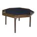 Kestell Furniture 52" Oak Contemporary Folding Poker Table Felt | 29.5 H x 52 W x 48 D in | Wayfair O-91-F-Burgundy Felt/Ranch Oak