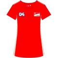 GP-Racing Ducati 04 Contrast Sides T-shirt Dames, rouge, taille L pour Femmes