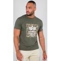 Alpha Industries Camo Block T-Shirt, vert, taille S