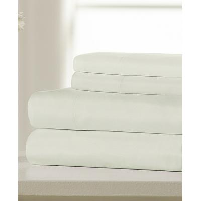 California or Eastern King Bed Sheets Set - 4 Piece Bedding - Brushed Microfibe