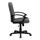 Mid-Back Gray Fabric Executive Swivel Chair With Nylon Arms - Gray