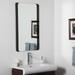 Black Border 23 1/2" x 39 1/2" Bathroom Wall Mirror