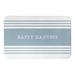 The Holiday Aisle® Whitmer Stripe Bath Rug Polyester in Blue | Wayfair A0CD88D6D6F64E20BF5801426DD519B6