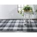 White 24 x 0.12 in Area Rug - August Grove® Pender Plaid Flatweave Charcoal Area Rug Polyester | 24 W x 0.12 D in | Wayfair