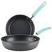 Rachael Ray Create Delicious Hard Anodized Nonstick Induction Deep Frying Pans/Skillet Set | Wayfair 81129