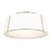 Crystorama Fulton 18 Inch 3 Light Semi Flush Mount - FUL-905-PN