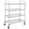 vidaXL 4-Tier Kitchen Trolley 107x55x125 cm Stainless Steel