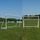 Samba 2-in-1 Portable Garden Football Goal Post - With Football Net, Clips and Ground Anchors 8ft x 6ft or 12ft x 6ft Goal (2-in-1 Goal without Bag)