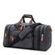 Gonex Expandable Canvas Holdall Bag for Men, 50L / 60L Large Duffel Bag for Men with Multi-Pockets, Overnight Weekend Bag, Unisex Holdall Travel Duffle Bag, Weekender Bag for Men & Women, Dark Grey