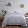 Silentnight Pinstripe Oxford Edge Duvet Set, Duck Egg, King