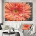 East Urban Home Shabby Elegance 'Vivid Orange Daisy II' Painting Multi-Piece Image on Canvas Canvas, Wood in White | 28 H x 36 W x 1 D in | Wayfair