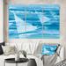 East Urban Home 'From the Shore I' Painting Multi-Piece Image on Wrapped Canvas Metal in Blue/Green | 32 H x 48 W x 1 D in | Wayfair