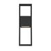 dweLED Archetype Black LED Frosted Glass Outdoor Sconce Aluminum/Glass in Black/Gray | 18 H x 5.5 W x 2.75 D in | Wayfair WS-W13918-BK