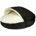 Snoozer Pet Products Cozy Cave Luxury Hooded Pet Bed Polyester in Black | 8 H x 25 W x 25 D in | Wayfair 87087