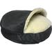 Snoozer Pet Products Cozy Cave Luxury Hooded Pet Bed Polyester in Gray/Black | 8 H x 35 W x 35 D in | Wayfair 87172