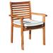 Wildon Home® Bedwell Italy Stacking Patio Dining Chair w/ Cushion Wood in Brown | 35 H x 25 W x 23 D in | Wayfair 3116A2B46F884B3BB3AC7780B9FBB5A5