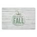 Green 1 x 18 W in Kitchen Mat - Gracie Oaks Mcdavid Happy Fall Kitchen Mat Synthetics | 1 H x 18 W in | Wayfair 6E765C87D5F74106855F371D3E41DF49