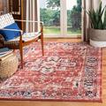Red/White 48 x 0.39 in Indoor Area Rug - World Menagerie Sechovicz Oriental Red/Ivory Area Rug | 48 W x 0.39 D in | Wayfair