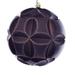 Vickerman 619544 - 6" Chocolate Matte Sequin Swirl Ball Christmas Tree Ornament (2 pack) (MC190975D)