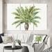 East Urban Home Farmhouse 'Mixed Botanical Greens Palms IV' Painting Multi-Piece Image on Canvas Metal in Gray/Green | 32 H x 48 W x 1 D in | Wayfair