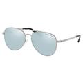 Michael Kors Women's 0MK1045 Sunglasses, Black (Silver), 56.0