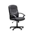 Cavalier black leather faced managers chair, EACH