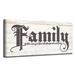 Winston Porter Love of Family by Olivia Rose - Wrapped Canvas Textual Art Print Canvas, Wood in White | 18 H x 36 W x 1.5 D in | Wayfair