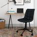 Loon Peak® Ioachim Task Chair Upholstered in Black | 34.6 H x 18.9 W x 25.6 D in | Wayfair 9E30E6B686FE487CAA7A92A7C0D21194