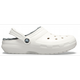 Crocs White / Grey Classic Lined Clog Shoes