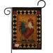 Breeze Decor Rooster Farm Animals Impressions 2-Sided Burlap 1'6.5" x 1'1" Garden Flag in Brown | 18.5 H x 13 W in | Wayfair