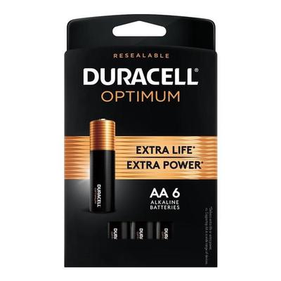 Duracell 03256 - AA Optimum Extra Life Battery (6 pack) (DUROPT1500B6)
