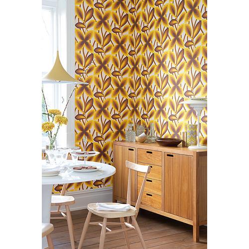 Little Greene 'Starflower - Original' - Yellow Wallpaper