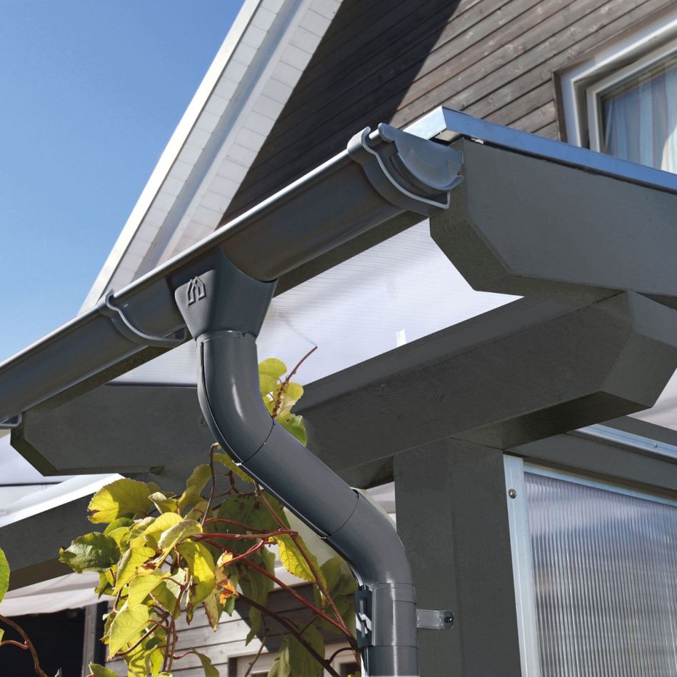 Skan Holz Dachrinne Metall Anthrazit, 541 cm Image